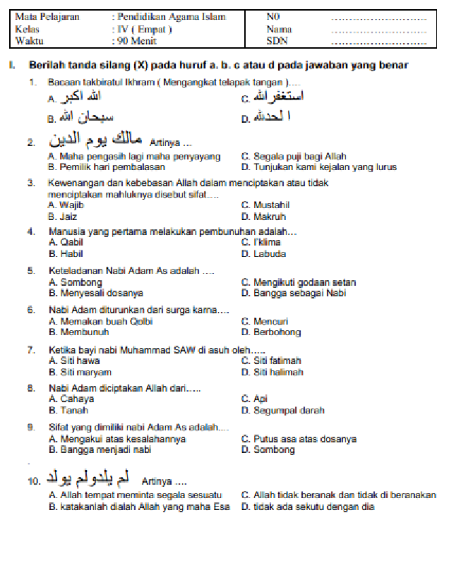 10 Rahasia Menaklukkan Contoh Soal UAS Agama Kelas 10 Semester 1 yang Jarang Diketahui Guru
