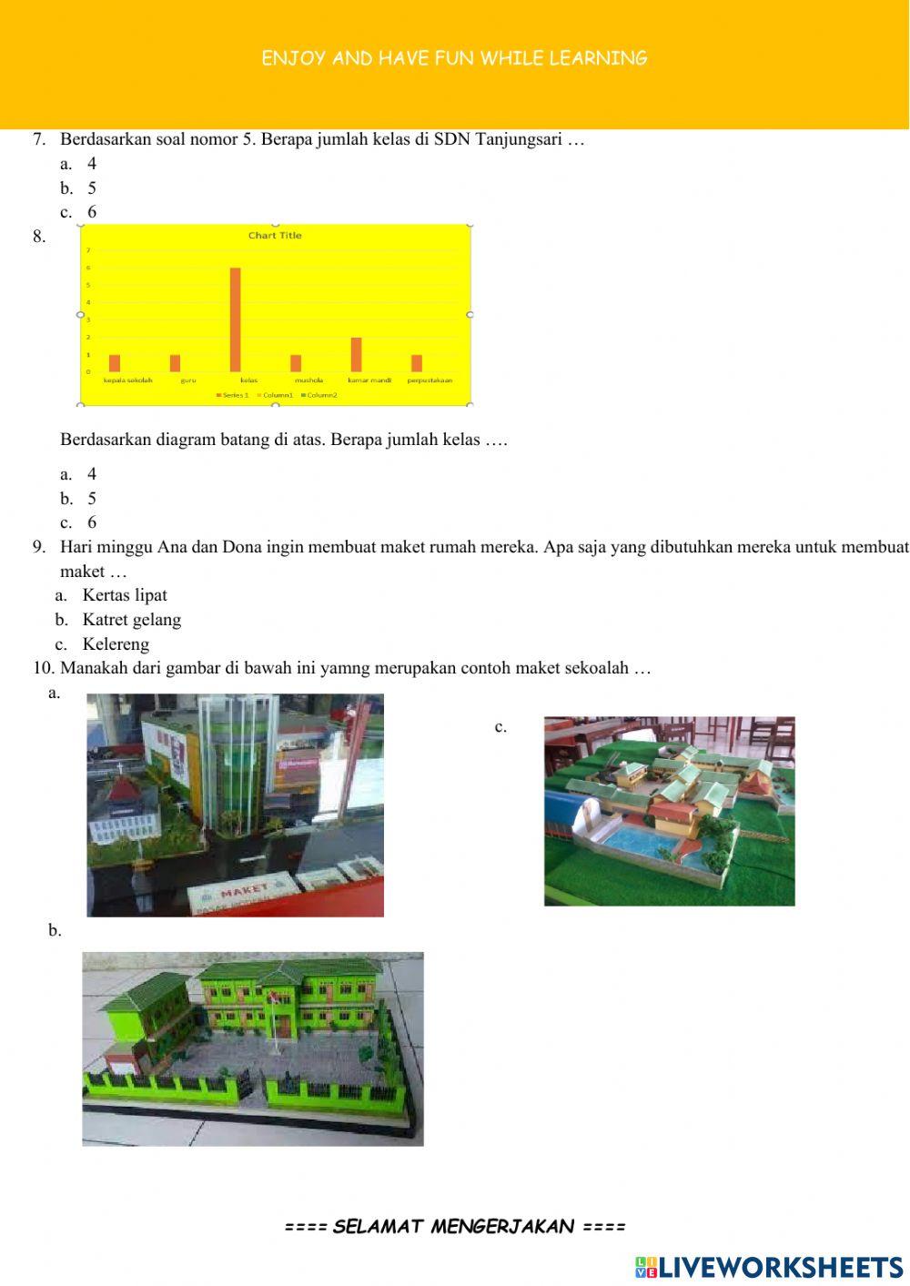 soal evaluasi k Free Interactive Worksheets 4998140