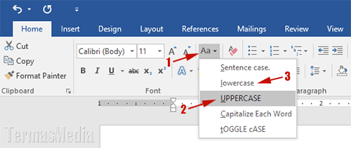 Cara Membuat Huruf Kapital Diawal Kata Di Word