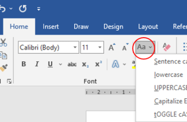 Cara Mengubah Huruf Menjadi Kecil Besar Kapital di MS Word