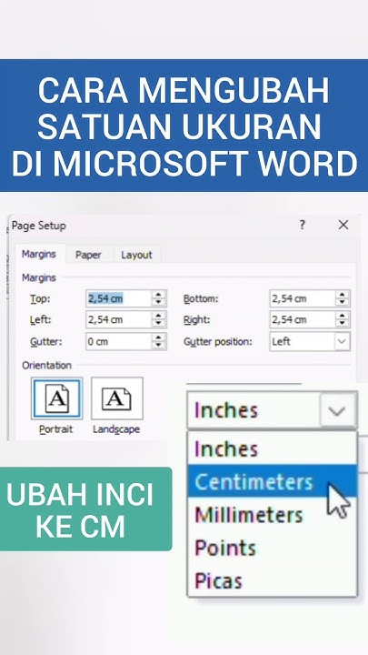 Cara Mengubah Satuan Ukuran di Microsoft Word Ubah Inci ke CM - YouTube