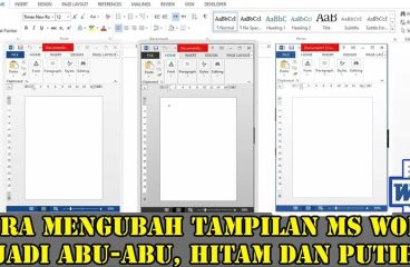 Cara mengubah tampilan ms word jadi abu abu hitam dan putih - Yandex