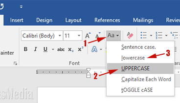 Cara Membuat Huruf Kapital Diawal Kata Di Word