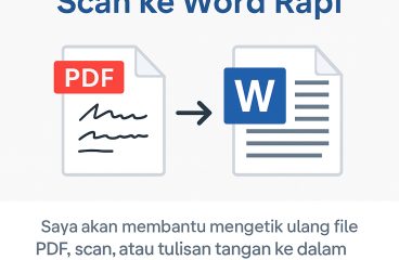 Jual REtyping PDF Scan ke Word Rapi Manual Shopee Indonesia