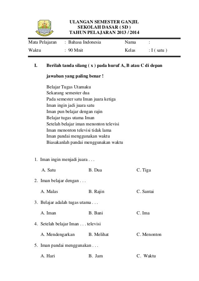 5 Contoh Soal B.Indonesia Kelas 10 Semester 2 yang Wajib Kamu Kuasai Sebelum Ujian