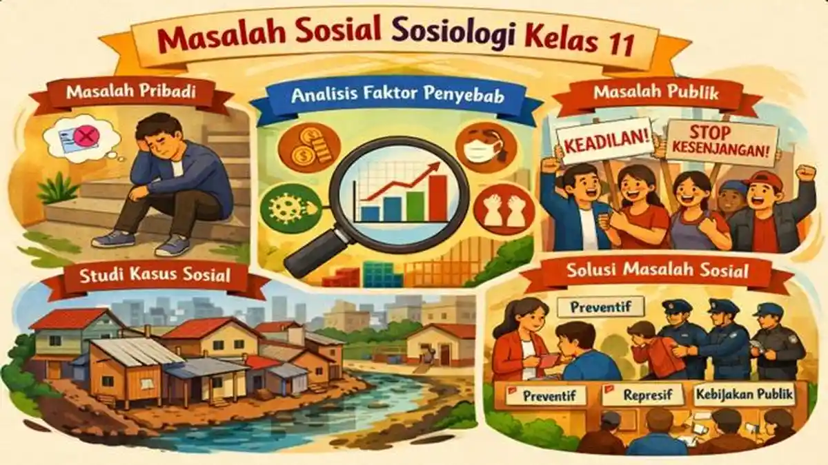 Ringkasan Materi Sosiologi Kelas 11 SMA Bab 1 Masalah Sosial