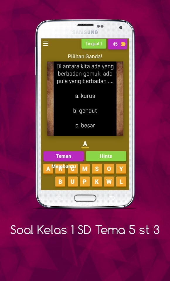 Tải xuống APK Soal Kelas 1 SD Tema 5 st 3 cho Android Tải xuống APK Soal Kelas 1 SD Tema 5 st 3 cho Android