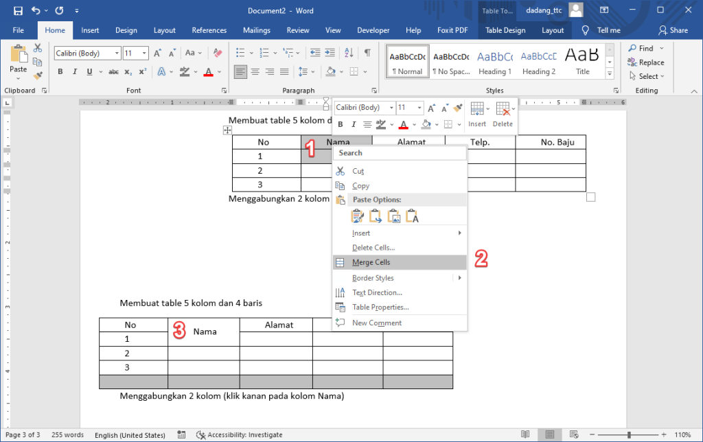 5 Rahasia Mudah Cara Mengubah Cell di Word yang Ternyata Jarang 5 Rahasia Mudah Cara Mengubah Cell di Word yang Ternyata Jarang