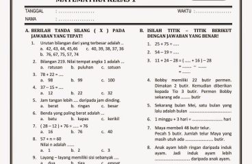 Menguasai Angka dan Bentuk Panduan Lengkap Contoh Soal UAS Matematika