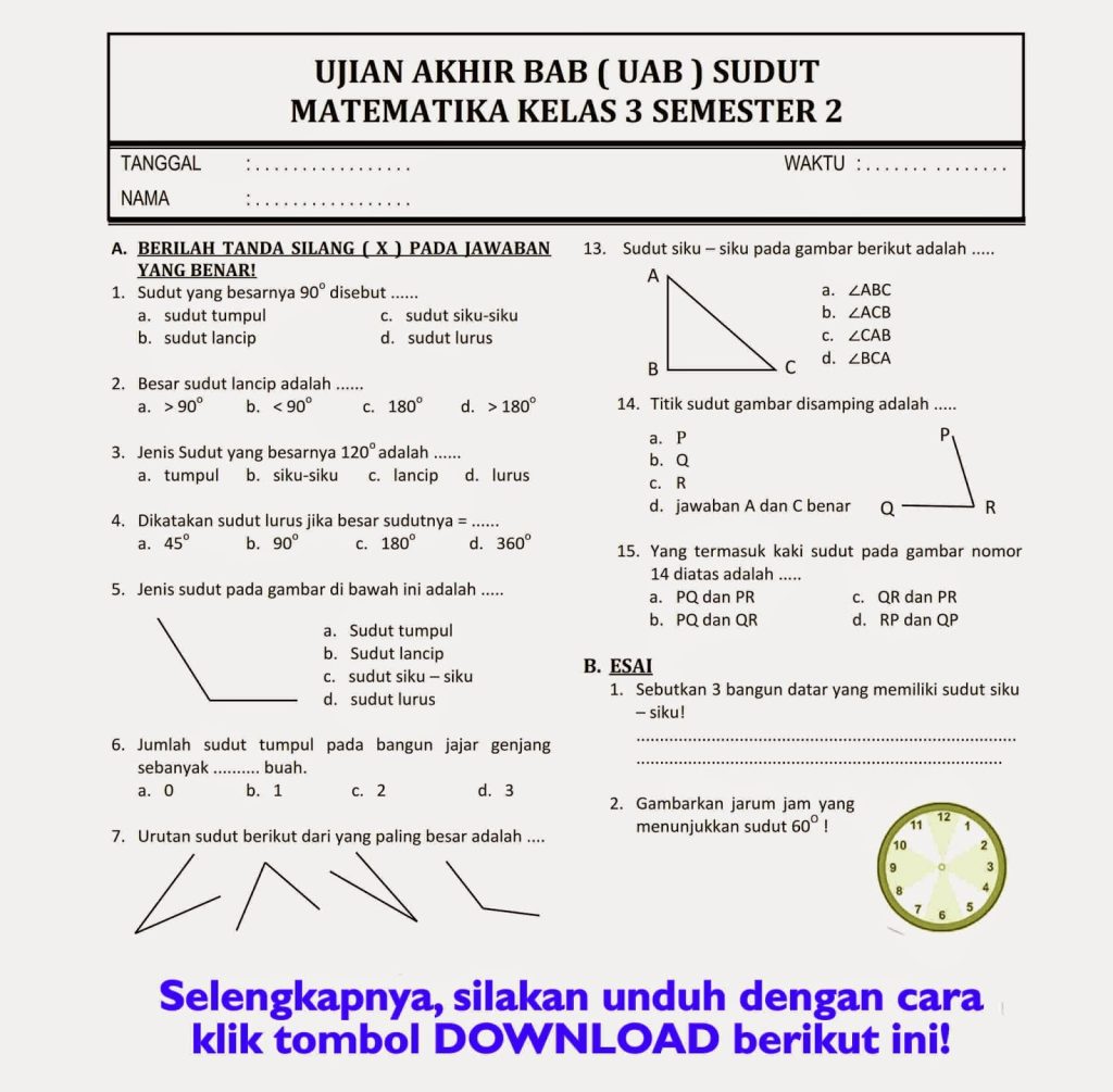5 Penyesalan Orang Tua Setelah Melihat Soal Semester 2 Kelas 3