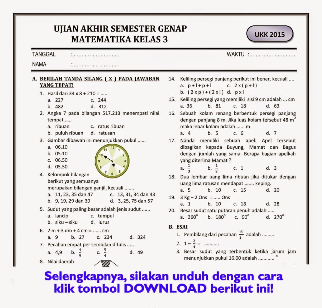7 Rahasia Belajar Cepat dengan Contoh Soal Evaluasi Kelas 3 yang Sering Keluar di Ujian