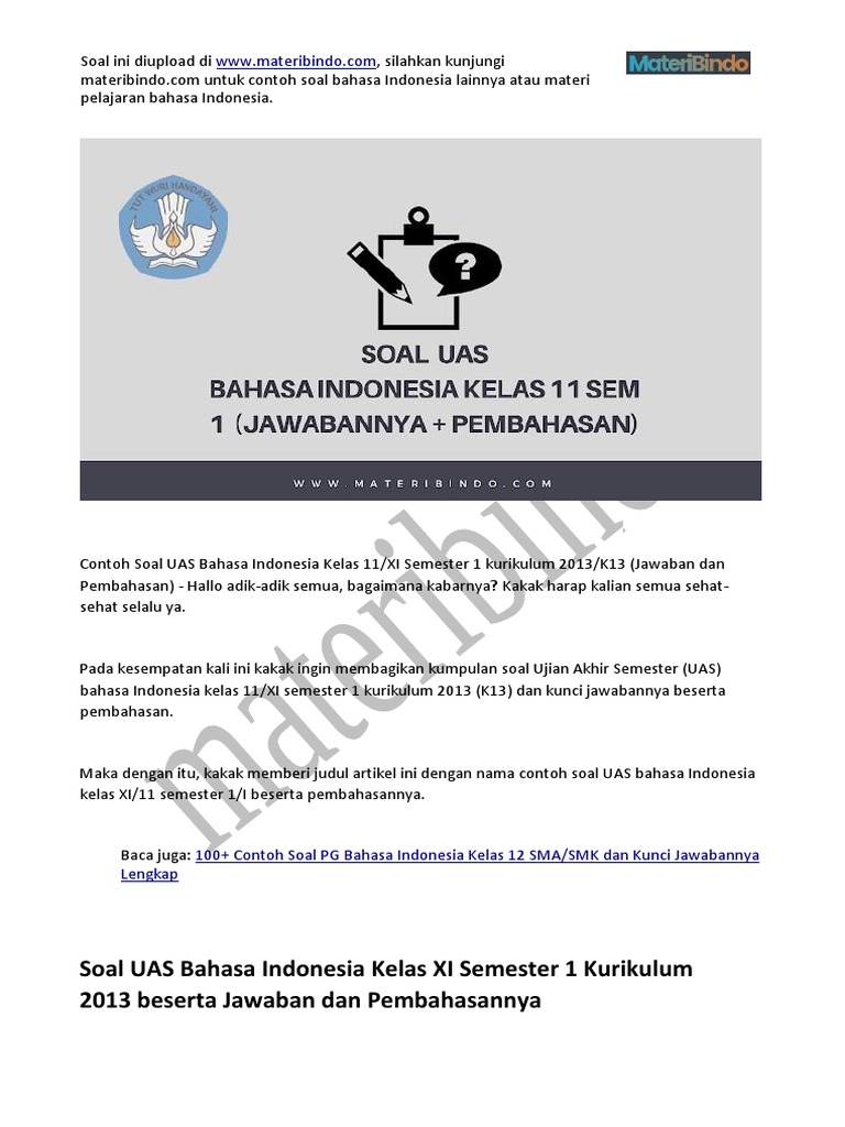 Contoh Soal Bab Kelas 11 Semester 2 yang Sering Muncul di Ujian Akhir 2026, Wajib Kamu Pelajari Sekarang! Contoh Soal Bab Kelas 11 Semester 2 yang Sering Muncul di Ujian Akhir 2026, Wajib Kamu Pelajari Sekarang!