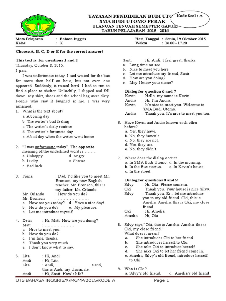 Jangan Salah Pilih Bahan Belajar, Ini Contoh Soal B.Inggris Peminatan Kelas 11 Semester 2 yang Sering Muncul di Ujian