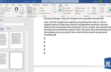 4 Cara Menghapus Halaman Kosong di Word