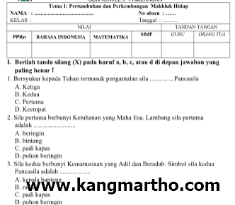 Segera download soal UAS kelas 3 tema 1 terbaru agar nilai anak semakin maksimal