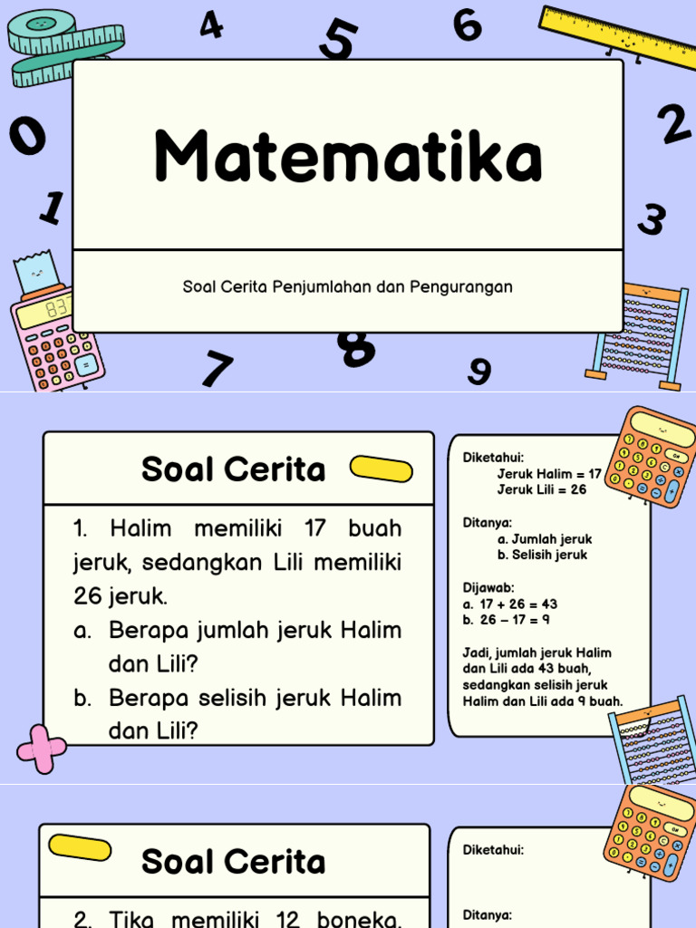 Menaklukkan Soal Cerita Petualangan Penjumlahan dan Pengurangan di Menaklukkan Soal Cerita Petualangan Penjumlahan dan Pengurangan di