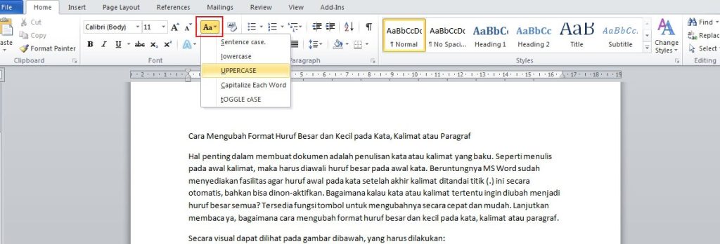 Ternyata Begini Cara Mengubah Tulisan Menjadi Huruf Kapital di Word untuk Konversi Angka ke Kata