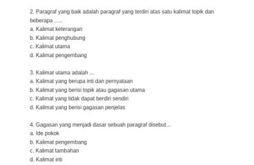 Soal Bahasa Indonesia Kelas 5 Tema 1 PDF