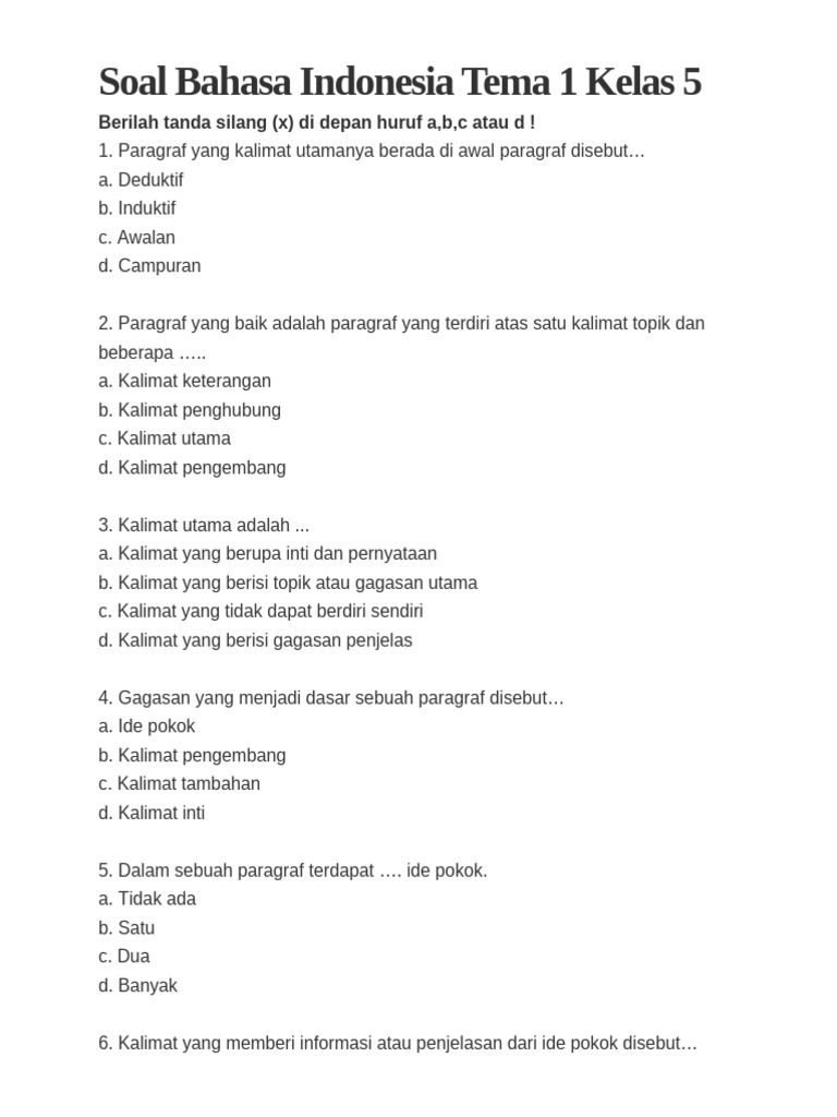Ternyata Ini 3 Rahasia Sukses Mengerjakan Soal Online Tema 1 Kelas 5 Seperti Juara