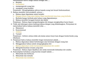 Contoh Soal Bahasa Indonesia MKWU4108 PDF