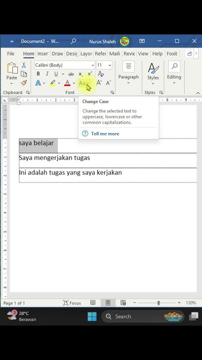 Wajib Tahu! Cara Mengubah Huruf Kecil ke Besar di Word Ternyata Bikin Speechless